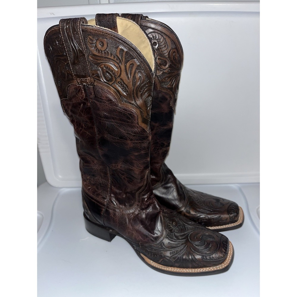Stetson Dark Brown Cowboy Boots